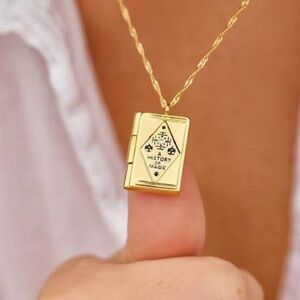 Pura Vida Harry Potter Book of Magic Pendant Necklace Gold Plated NIP
